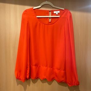 Coral blouse